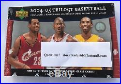 2004-05 Upper Deck Trilogy NBA Sealed Hobby Box Michael Jordan Lebron Auto