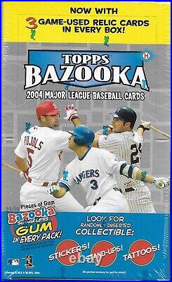 2004 Bazooka Baseball Sealed Hobby Box