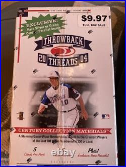 2004 Donruss Throwback Threads MLB Baseball Hobby Box Factory Sealed