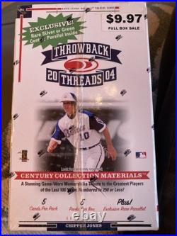 2004 Donruss Throwback Threads MLB Baseball Hobby Box Factory Sealed