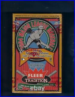 2004 Fleer Tradition Baseball Hobby Exclusive Box New Factory Sealed 36 Packs
