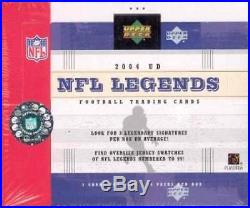 2004 Upper Deck NFL Legends Football Factory Sealed Box 3 Autographs per Box