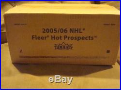 2005-06 Fleer Hot Prospects Hockey 12 Box Factory Sealed Hobby Case OVECHKIN RC