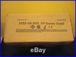 2005-06 UPPER DECK SP GAME USED HOCKEY SEALED HOBBY CASE 6 BOXES Sidney Crosby R
