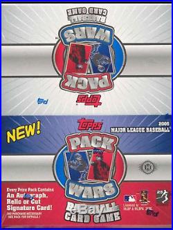 2005 Topps Pack Wars Factory Sealed 6 Hobby Box Case