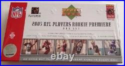 2005 Upper Deck NFL FB Rookie Premiere Sealed Box Set Aaron Rodgers (Gold AUTO)