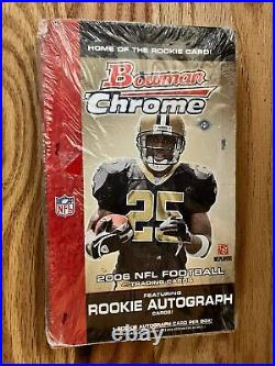 2006 Bowman Chrome Football Sealed Hobby Box + 1 Rookie Autograph Trading Cards