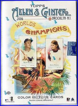 2006 Topps Allen & Ginter Sealed Hobby Box 24 Packs 7 Cards Per Pack First Year