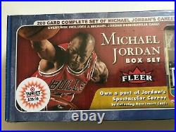 2007 Michael Jordan Box Set 1986 Fleer Memorabilia Card GAME USED Factory Sealed