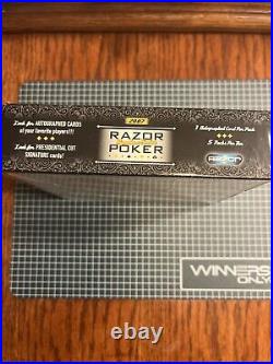 2007 Razor Poker Signature Series Factory Sealed Box, 5 Auto's per box