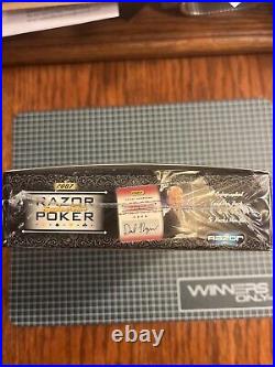 2007 Razor Poker Signature Series Factory Sealed Box, 5 Auto's per box