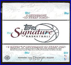 2008-09 Topps Signature Basketball Sealed Hobby Box Russell Westbrook RC 8 Autos