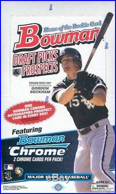 2009 Bowman Draft Picks & Prospects Baseball Hobby Box FACTORY SEALED