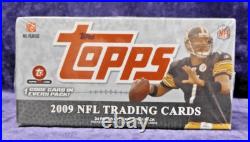 2009 Topps NFL Football Trading Cards Factory Sealed 288 cards Retail Box