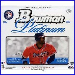 2010 Bowman Platinum Factory Sealed Hobby Baseball Case (6 Box Case)