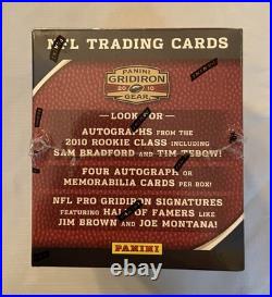 2010 Panini Gridiron Gear NFL Football Hobby Box Factory Sealed Gronkowski
