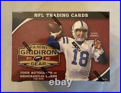 2010 Panini Gridiron Gear NFL Football Hobby Box Factory Sealed Gronkowski