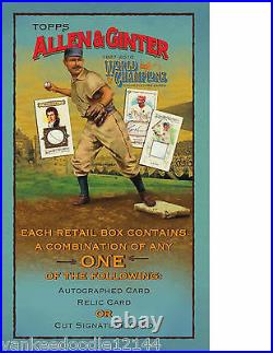 2010 Topps Allen & Ginter Factory Sealed Retail Box, 24 pack/6 cards each