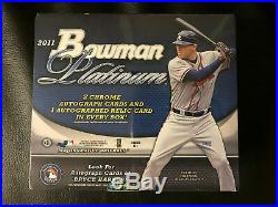 2011 Bowman Platinum baseball sealed hobby box Bryce Harper