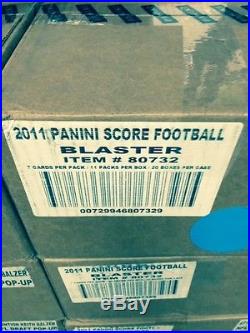 2011 Panini NFL Score Football Factory Sealed 20 Box Blaster Case