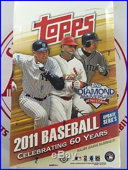 2011 TOPPS UPDATE Baseball Factory SEALED HOBBY BOX 36 packs TROUT RC