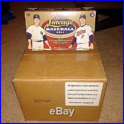 2011 Topps Lineage HOBBY Baseball CASE 10 Sealed Boxes Gold Canary Relics