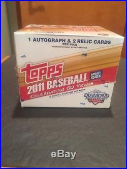 2011 Topps Update Series Baseball Sealed HTA JUMBO box! Mike Trout RC Diamond
