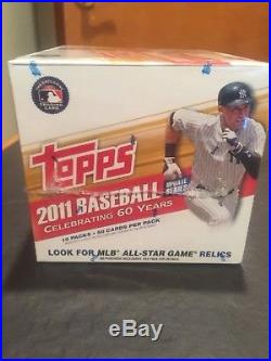 2011 Topps Update Series Baseball Sealed HTA JUMBO box! Mike Trout RC Diamond