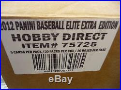 2012 Panini Elite Extra Edition BASEBALL FACTORY SEALED HOBBY 20 BOX CASE 6 AUTO