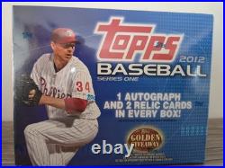 2012 Topps Baseball Series 1 Factory Sealed Jumbo Hobby Box