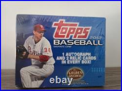 2012 Topps Baseball Series 1 Factory Sealed Jumbo Hobby Box