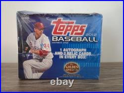 2012 Topps Baseball Series 1 Factory Sealed Jumbo Hobby Box