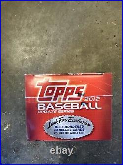 2012 Topps Baseball Update Series Factory Sealed Blaster Box