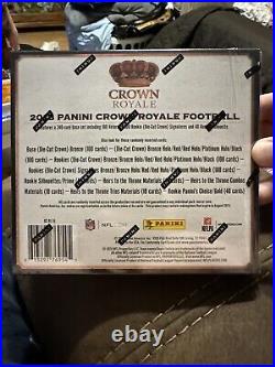 2013 Panini Crown Royale Football Factory Sealed Retail Box-2 AUTOGRAPH/MEM