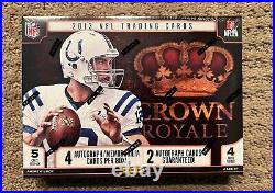 2013 Panini Crown Royale Football HOBBY Box FACTORY SEALED 2 Auto 2 Relic