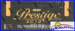 2013 Panini Prestige Football Factory Sealed HOBBY Box-4 AUTOGRAPH/MEM