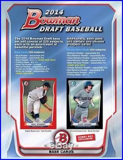 2014 Bowman DRAFT baseball sealed hobby 12-box case