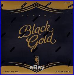 2015-16 Panini Black Gold Basketball sealed hobby box 2 packs of 4 NBA cards