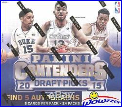 2015/16 Panini Contenders Draft Picks Basketball Factory Sealed HOBBY Box-5 AUTO
