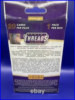 2015-16 Panini Threads Basketball Box SEALED NBA 20 Cards