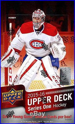 2015-16 Upper Deck Series 1 Hockey Hobby Box Factory Sealed Brand New