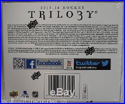 2015-16 Upper Deck Trilogy Factory Sealed Hockey Hobby Box