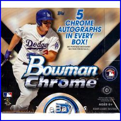 2015 BOWMAN CHROME BASEBALL JUMBO BOX CASE (8 BOXES) FACTORY SEALED