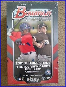 2015 Bowman Baseball FACTORY SEALED HTA JUMBO BOX MLB Trading Cards