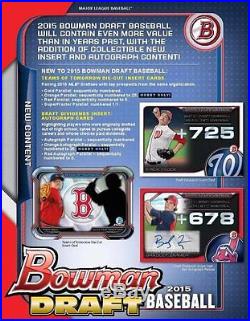 2015 Bowman Draft Factory Sealed Jumbo HTA Box Case PRESELL