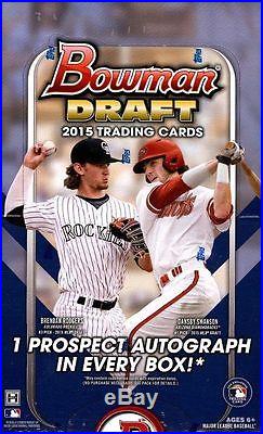 2015 Bowman Draft Picks & Prospects Baseball 12 Hobby Box Sealed Case BENINTENDI