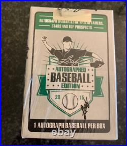2015 LEAF Baseball Box AUTOGRAPHED EDITION. SEALED BOX