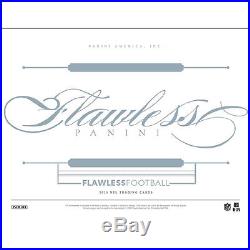 2015 PANINI FLAWLESS FOOTBALL HOBBY BOX CASE (2 BOXES) FACTORY SEALED BRAND NEW