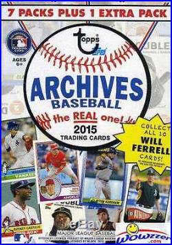 2015 Topps Archives Baseball Factory Sealed 16 Box CASE-16 Will Ferrell Inserts