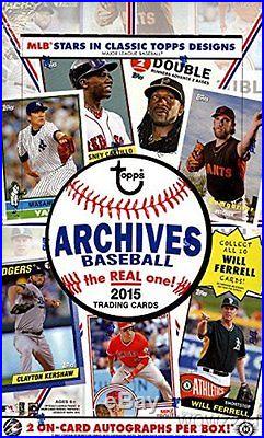 2015 Topps Archives Baseball Factory Sealed HOBBY 10 BOX CASE-20 AUTOGRAPHS